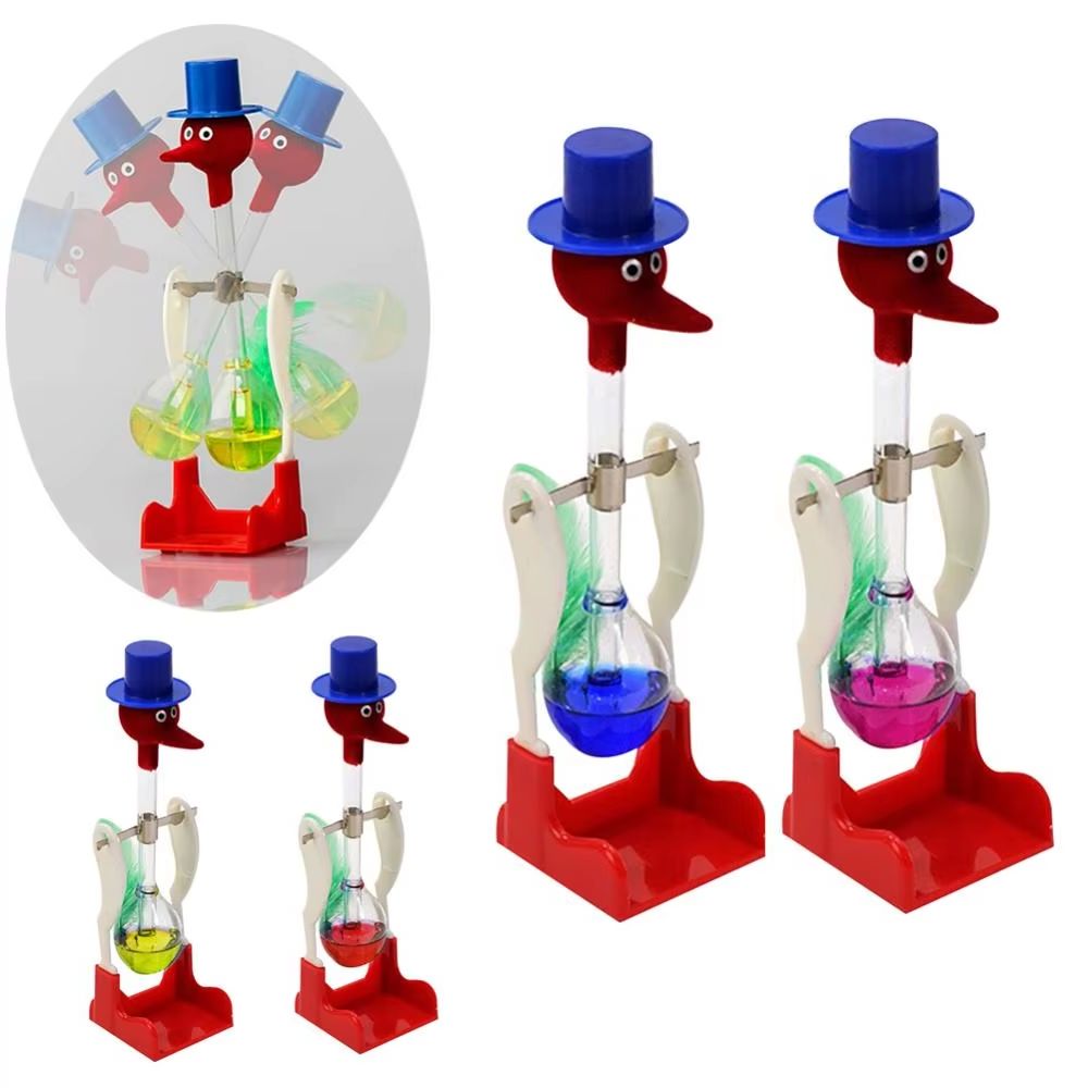 Science Bob - ของเล่นวิทยาศาสตร์ฟิสิกส์การขยายตัวด้วยความร้อนรูปนกดื่มน้ำแบบคลาสสิก ของตกแต่งโต๊ะทำงานรูปนกโชคลาภแบบวินเทจ ของขวัญเพื่อการศึกษาและของเล่นแกล้ง