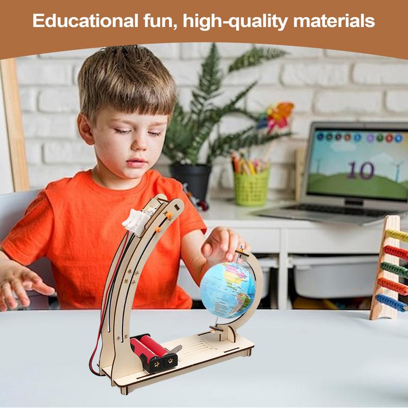 Science Project Toys Making - ไม้ดาวเทียมชุดทําชุด Hand Craft Construction Assembly โครงการชุดของเล่นสําหรับเด็กวิทยาศาสตร์การศึกษาของเล่น