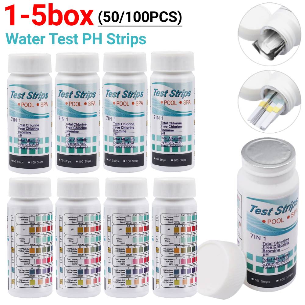50/100PCS ทดสอบน้ํา PH แถบ 7-i - Ph Strip Test บทวิจารณ์และราคา