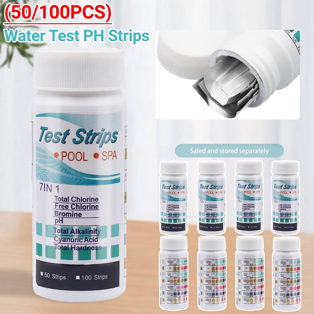 50/100PCS ทดสอบน้ํา PH แถบ 7-i - Ph Strip Test บทวิจารณ์และราคา