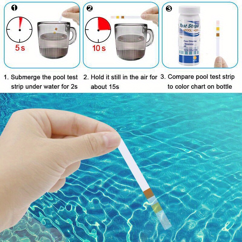 แถบทดสอบคลอรีน PH สปา สระว่ายน - Ph Strip Test บทวิจารณ์และราคา