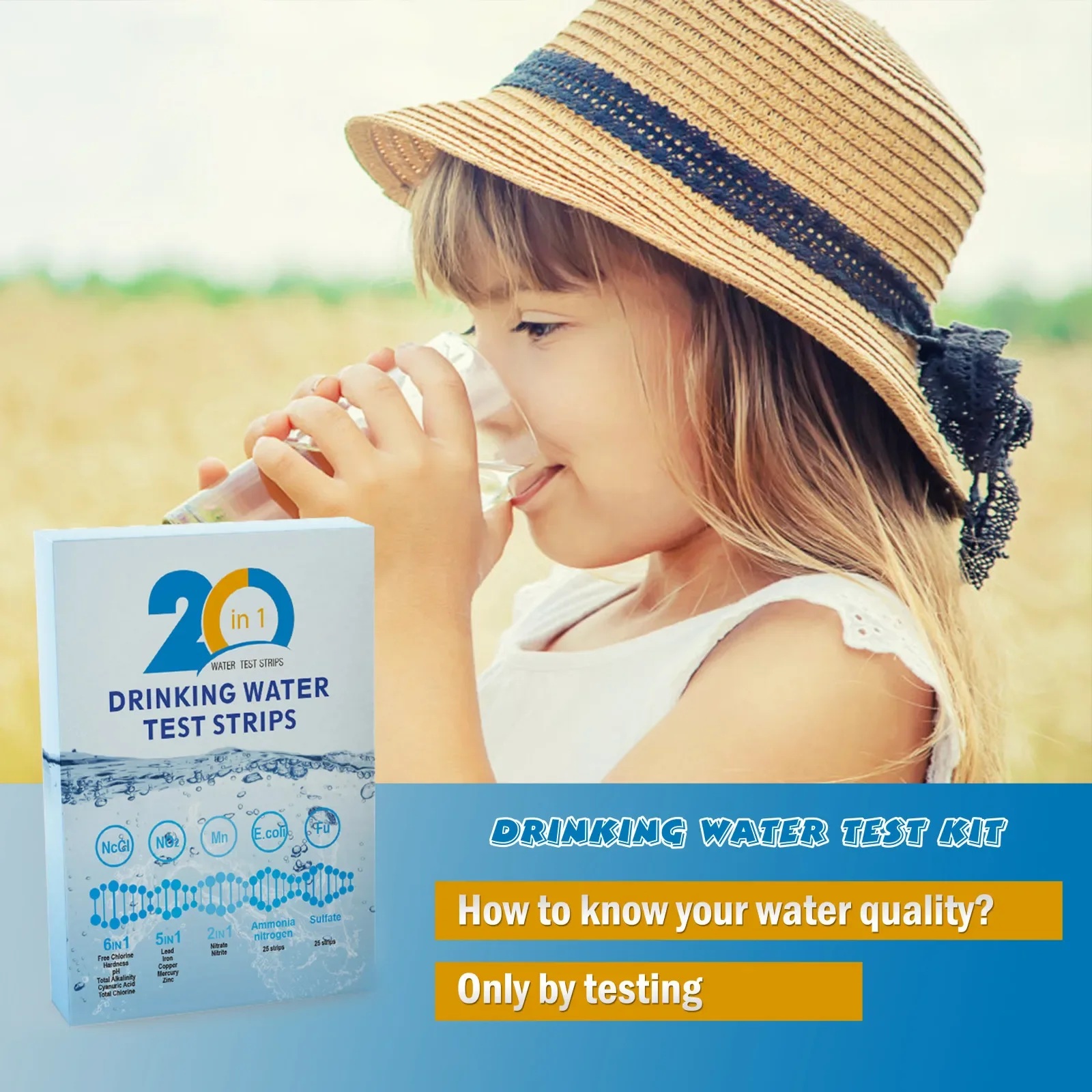 ชุดทดสอบน้ำ YAGO 20 in 1 สำหรั - Ph Strip Test บทวิจารณ์และราคา