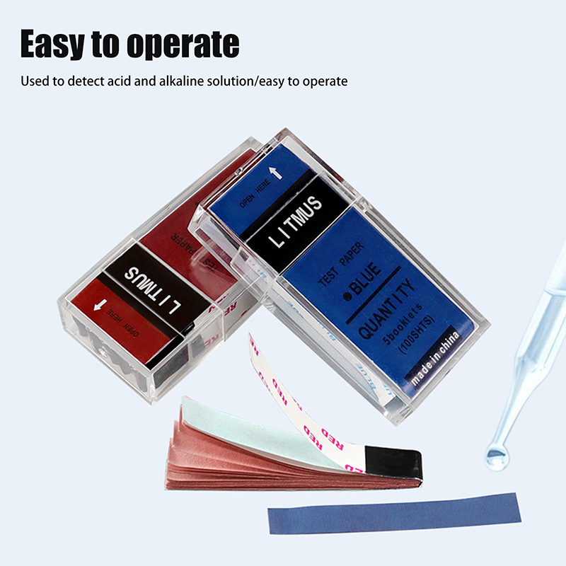 100 แผ่น/กล่อง แถบทดสอบค่า pH  - Ph Strip Test บทวิจารณ์และราคา