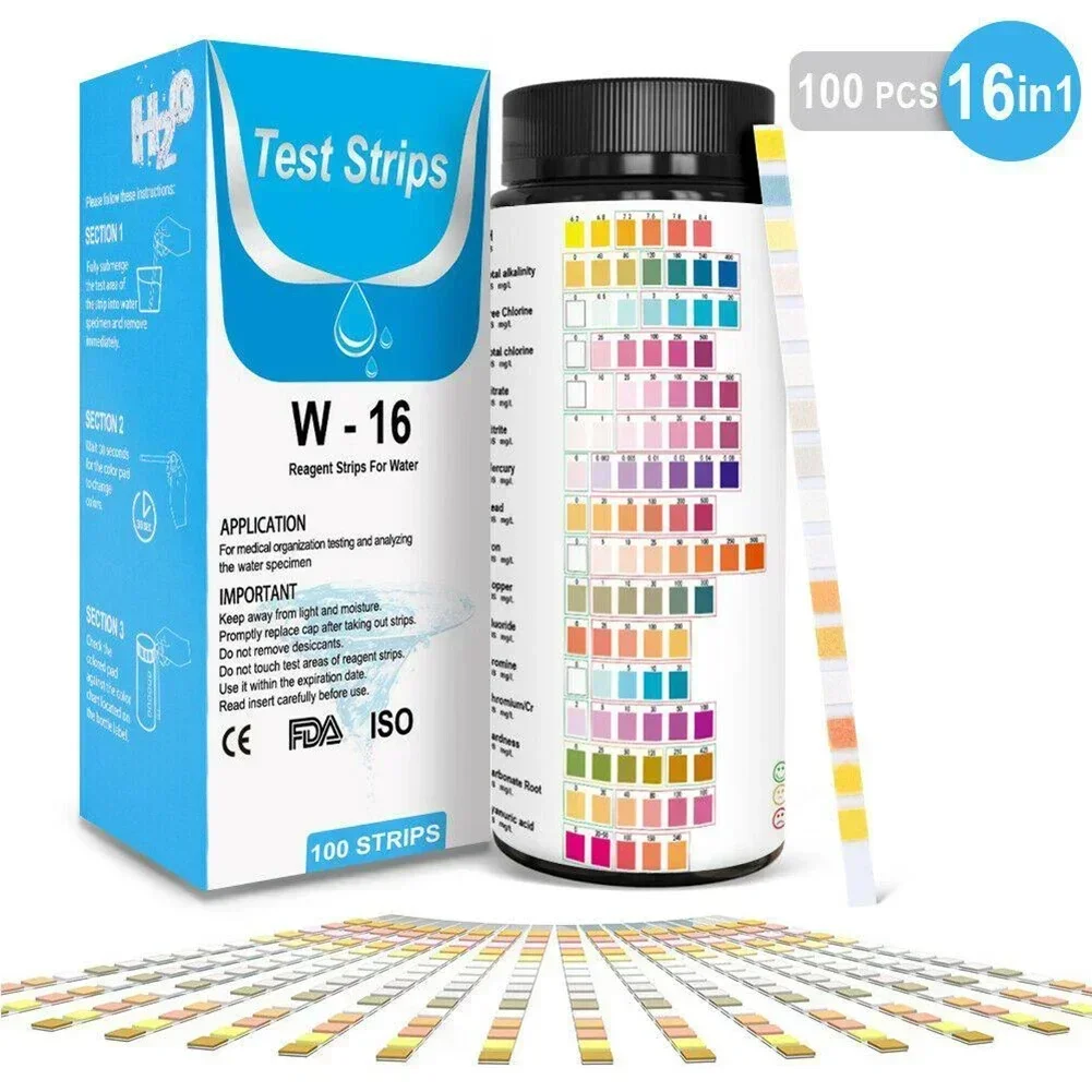 16 In 1 ชุดทดสอบน้ําดื่ม PH Te - Ph Strip Test บทวิจารณ์และราคา