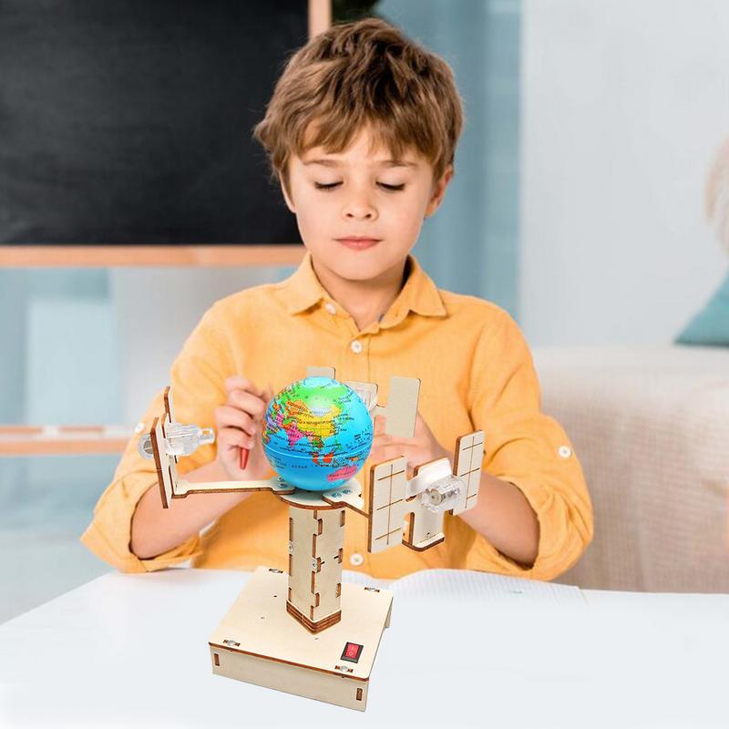 ไม้ดาวเทียมชุดทําชุด Hand Craf - Science Project Toys Making บทวิจารณ์และราคา