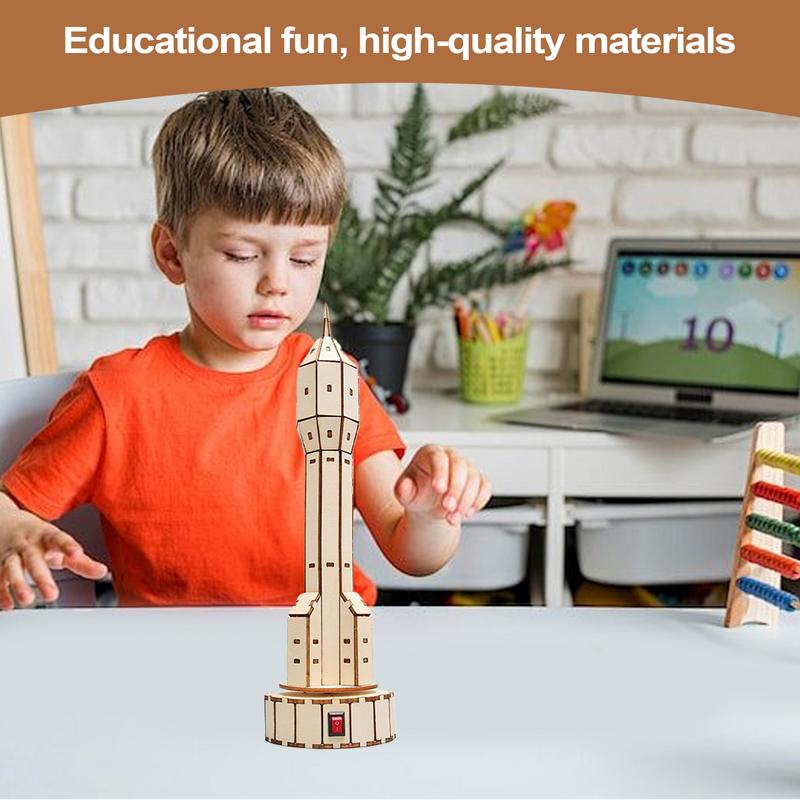 ไม้ดาวเทียมชุดทําชุด Hand Craf - Science Project Toys Making บทวิจารณ์และราคา